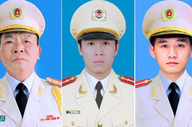 Bộ Công an thông báo lễ tang 3 cán bộ chiến sỹ hy sinh ở Đồng Tâm